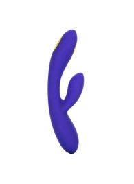 Фиолетовый вибратор с функцией электростимуляции Intimate E-Stimulator Dual Wand - 21,5 см. - California Exotic Novelties - купить с доставкой в Ноябрьске