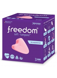 Женские гигиенические тампоны без веревочки FREEDOM normal - 3 шт. - Freedom - купить с доставкой в Ноябрьске