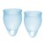 Набор голубых менструальных чаш Feel confident Menstrual Cup - Satisfyer - купить с доставкой в Ноябрьске