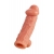 Телесная насадка на фаллос с отверстием для мошонки EXTREME SLEEVE - 17,6 см. - KOKOS - в Ноябрьске купить с доставкой