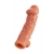 Телесная насадка на фаллос с отверстием для мошонки EXTREME SLEEVE - 15,6 см. - KOKOS - в Ноябрьске купить с доставкой