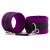 Фиолетово-черные наручники My rules на сцепке - БДСМ Арсенал - купить с доставкой в Ноябрьске