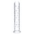 Прозрачный стеклянный фаллос с массажным рельефом 10  Extra Large Glass Dildo - 25,5 см. - Glas