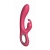 Малиновый силиконовый вибратор-кролик - 22 см. - Secwell