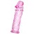 Розовая насадка фаллической формы - 12,5 см. - A-toys - в Ноябрьске купить с доставкой