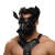 Черная кожаная маска «Собака» - Crazy Handmade - купить с доставкой в Ноябрьске