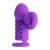 Фиолетовая вибронасадка с клиторальным отростком Harden - Baile - в Ноябрьске купить с доставкой