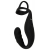 Черное эрекционное кольцо со стимуляцией промежности и анальной пробкой Cock Ring with RC Prostate Plug - Orion - в Ноябрьске купить с доставкой