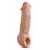 Телесная насадка-удлинитель Intrepid 9.25 Inch Realistic Penis Extender Sleeve - 23,5 см. - Blush Novelties - в Ноябрьске купить с доставкой