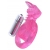 Розовая вибронасадка со стимулятор клитора   Язычок - Toyfa Basic - в Ноябрьске купить с доставкой