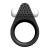 Чёрное эрекционное кольцо LIT-UP SILICONE STIMU RING 1 BLACK - Dream Toys - в Ноябрьске купить с доставкой