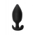 Чёрная анальная пробка Insatiable - 10,5 см. - Lola Games