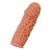 Насадка на фаллос с рельефными складочками - 14,7 см. - KOKOS - в Ноябрьске купить с доставкой