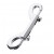 Серебристый двухсторонний карабин TOYFA Metal - ToyFa - купить с доставкой в Ноябрьске