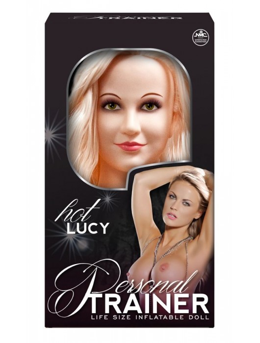 Надувная кукла с вибрацией и 2 любовными отверстиями Hot Lucy Lifesize Love Doll - NMC - в Ноябрьске купить с доставкой