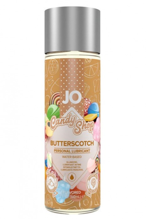 Смазка на водной основе Candy Shop Butterscotch с ароматом ирисок - 60 мл. - System JO - купить с доставкой в Ноябрьске
