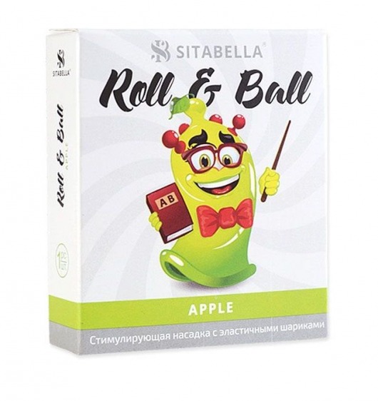 Стимулирующий презерватив-насадка Roll   Ball Apple - Sitabella - купить с доставкой в Ноябрьске