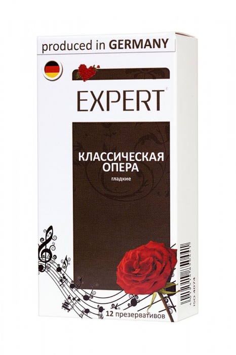 Гладкие презервативы Expert  Классическая опера  - 12 шт. - Expert - купить с доставкой в Ноябрьске