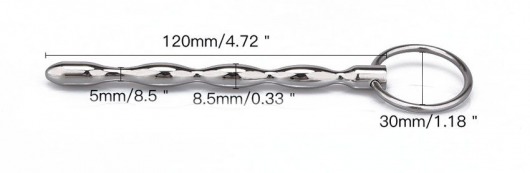 Металлический уретральный плаг с кольцом - Notabu - купить с доставкой в Ноябрьске