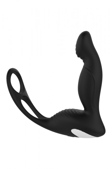 Черный вибромассажер простаты P-PLEASER W ERECTION ENHANCE - Dream Toys - в Ноябрьске купить с доставкой