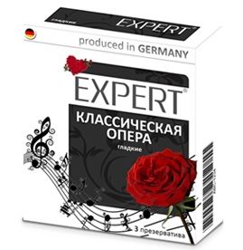 Гладкие презервативы Expert  Классическая опера  - 3 шт. - Expert - купить с доставкой в Ноябрьске