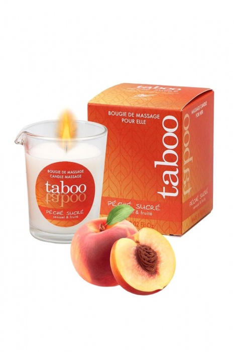 Массажное аромамасло с афродизиаками для женщин RUF Taboo Peche sucre - 60 гр. - RUF - купить с доставкой в Ноябрьске