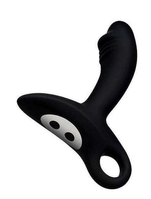 Черный силиконовый анальный вибромассажер Erokey - Erokay - в Ноябрьске купить с доставкой