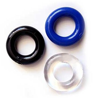 Набор из трех разноцветных эрекционных колец Erowoman-Eroman - Erowoman-Eroman - в Ноябрьске купить с доставкой