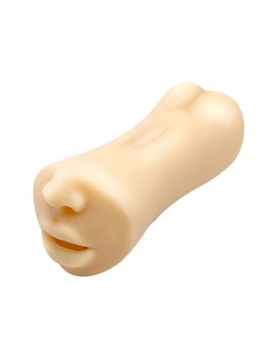 Двусторонний мастурбатор Gemini - ротик и вагина - Baile - в Ноябрьске купить с доставкой