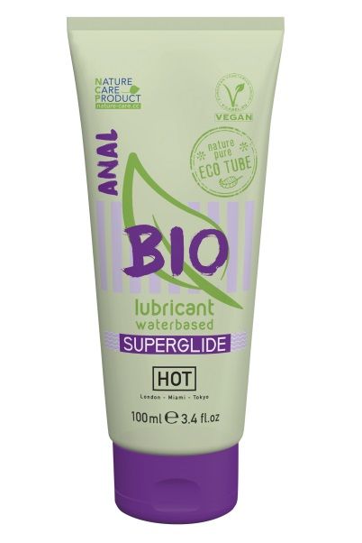 Интимный увлажняющий анальный гель BIO SuperGlide - 100 мл. - HOT - купить с доставкой в Ноябрьске