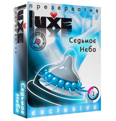 Презерватив LUXE  Exclusive  Седьмое небо  - 1 шт. - Luxe - купить с доставкой в Ноябрьске