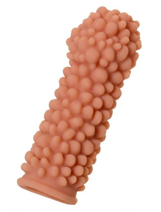 Телесная реалистичная насадка KOKOS Extreme Sleeve 08 с дополнительной стимуляцией - 12,7 см. - KOKOS - в Ноябрьске купить с доставкой