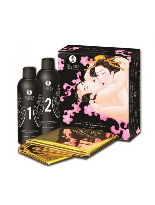 Массажный гель с ароматом шампанского и клубники - Shunga - купить с доставкой в Ноябрьске