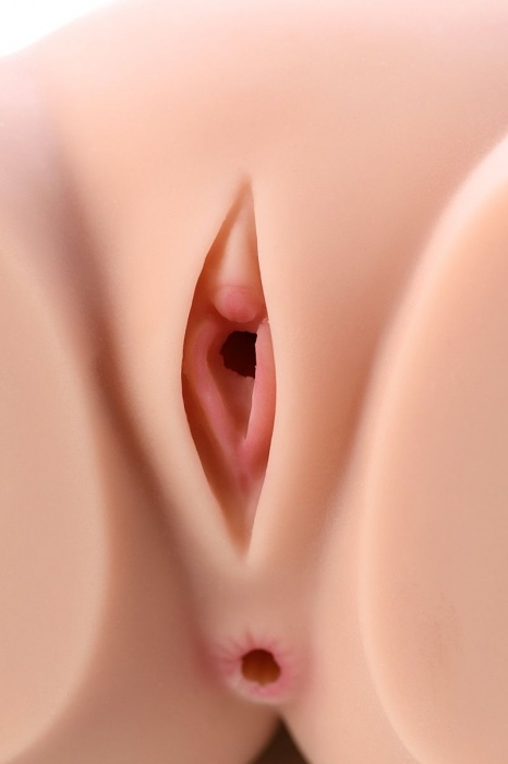 Мастурбатор-полуторс Cherry с вибрацией и двумя любовными тоннелями - KOKOS - в Ноябрьске купить с доставкой