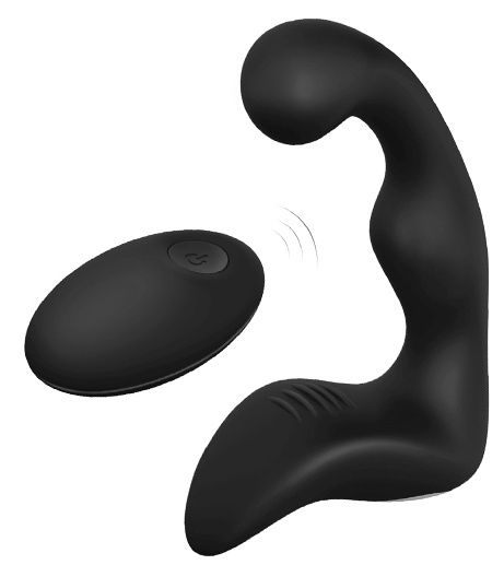 Черный вибромассажер простаты REMOTE BOOTY PLEASER - Dream Toys - в Ноябрьске купить с доставкой