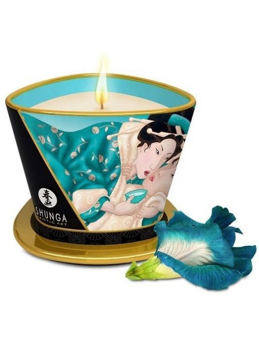 Массажная свеча Island Blossoms - 170 мл. - Shunga - купить с доставкой в Ноябрьске