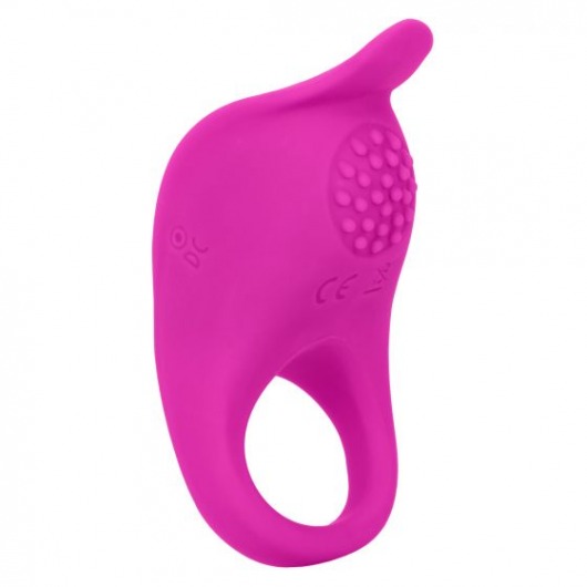 Ярко-розовое эрекционное виброкольцо Silicone Rechargeable Teasing Enhancer - California Exotic Novelties - в Ноябрьске купить с доставкой