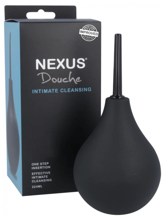 Черный анальный душ с обратным клапаном Non Return Valve Anal Douche - Nexus Range - купить с доставкой в Ноябрьске