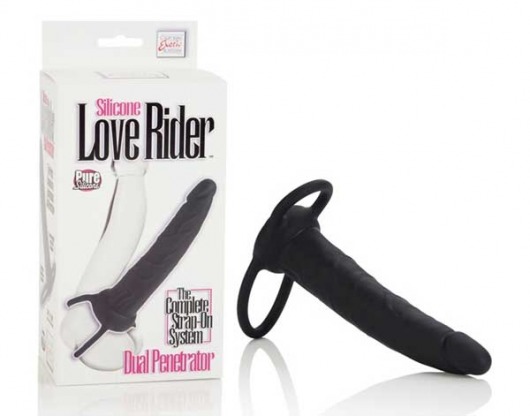 Насадка на пенис Silicone Love Rider Dual Penetrator для двойного проникновения - 14 см. - California Exotic Novelties - в Ноябрьске купить с доставкой