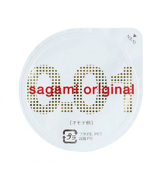 Супертонкий презерватив Sagami Original 0.01 - 1 шт. - Sagami - купить с доставкой в Ноябрьске