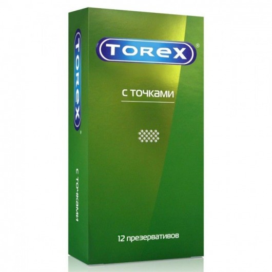 Текстурированные презервативы Torex  С точками  - 12 шт. - Torex - купить с доставкой в Ноябрьске