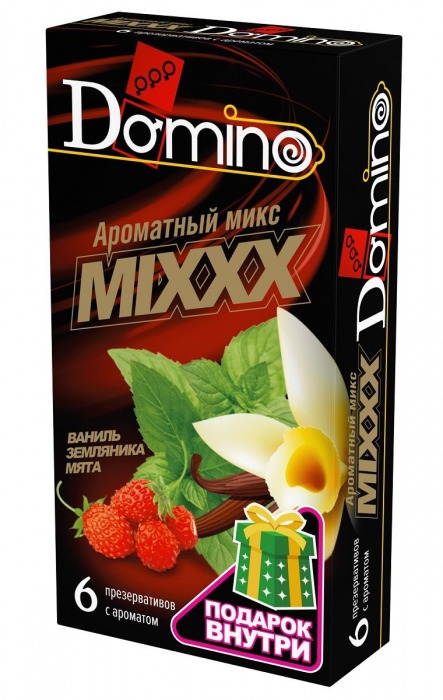 Ароматизированные презервативы DOMINO  Ароматный микс  - 6 шт. - Domino - купить с доставкой в Ноябрьске