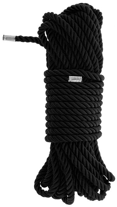 Черная веревка для бондажа BONDAGE ROPE - 10 м. - Dream Toys - купить с доставкой в Ноябрьске