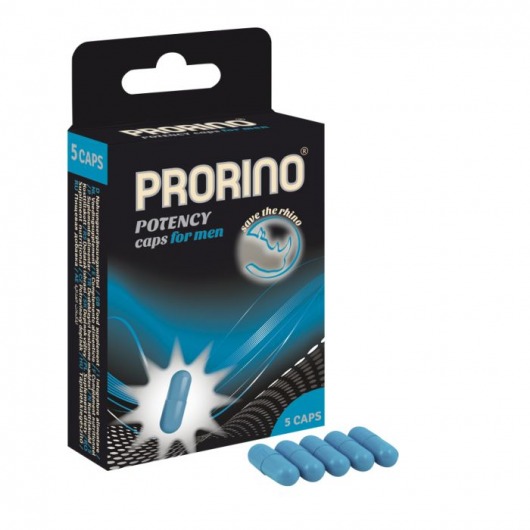 БАД для мужчин ero black line PRORINO Potency Caps for men - 5 капсул - Ero - купить с доставкой в Ноябрьске