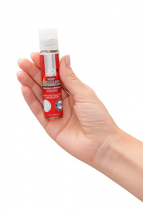 Лубрикант с ароматом арбуза JO Flavored Watermelon - 30 мл. - System JO - купить с доставкой в Ноябрьске