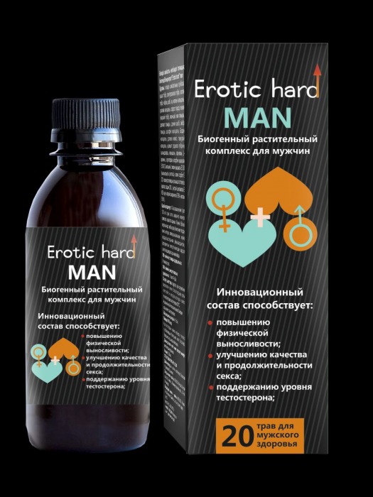 Мужской биогенный концентрат для усиления эрекции Erotic hard Man - 250 мл. - Erotic Hard - купить с доставкой в Ноябрьске