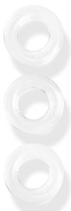 Набор из 3 гладких прозрачных эрекционных колец - Erowoman-Eroman - в Ноябрьске купить с доставкой