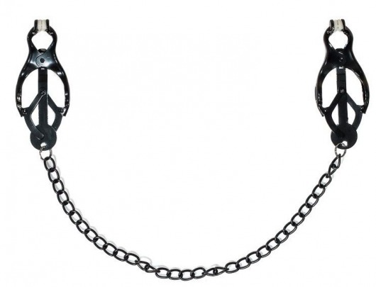 Зажимы на соски Darkside с цепочкой - Lola Games - купить с доставкой в Ноябрьске