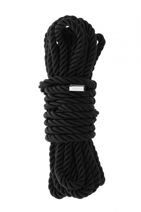 Черная веревка для шибари DELUXE BONDAGE ROPE - 5 м. - Dream Toys - купить с доставкой в Ноябрьске