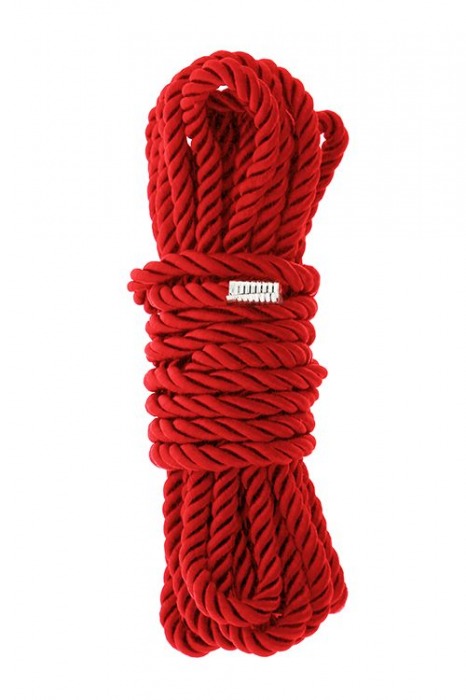 Красная веревка для шибари DELUXE BONDAGE ROPE - 5 м. - Dream Toys - купить с доставкой в Ноябрьске